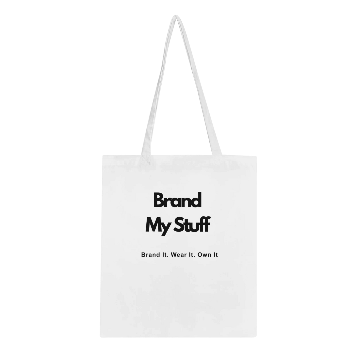 white customisable tote bag