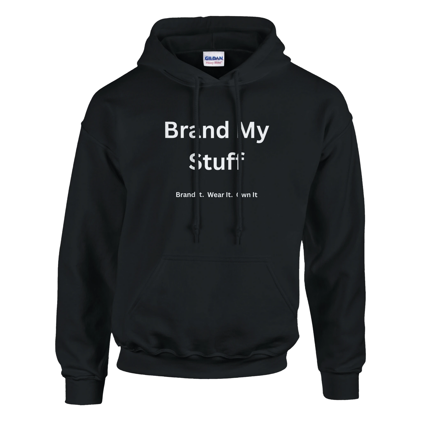 black customisable hoodie