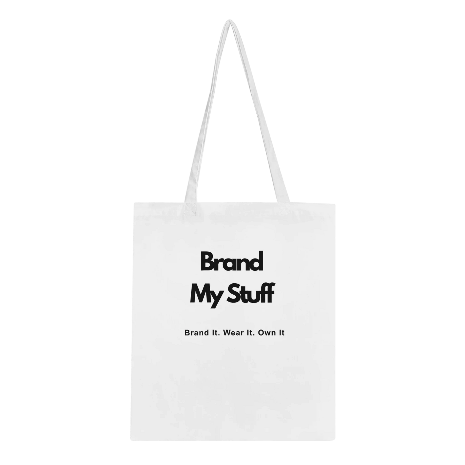 white customisable tote bag