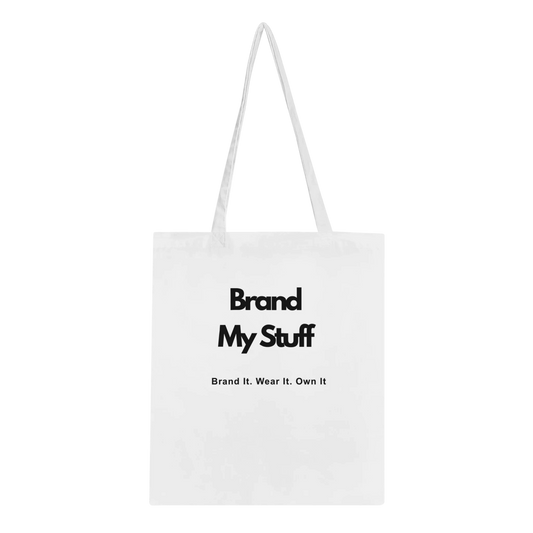white customisable tote bag
